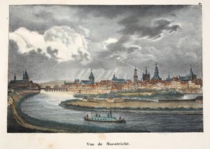 Vista de Maestricht, c.1895 (photochrom) de Belgian School