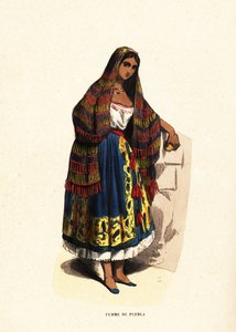 Mulher da cidade de Puebla, México de Belgian School