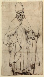 Desenho, Bispo em pé, ca. 1620