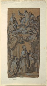 Desenho, Visão durante uma missa, ca. 1630