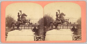 A estátua equestre colossal de bronze do general Andrew Jackson de Bell and Brother
