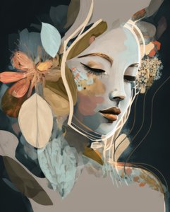 Retrato botânico de sonho de Bella Eve