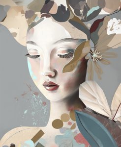 Mulher Floral Sereno