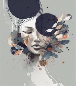 Mulher Floral Sereno