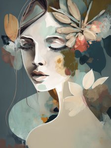 Mulher Floral Sereno de Bella Eve