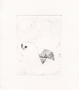 Meandering Thoughts 2, 2017, (ponto de seca na tela)