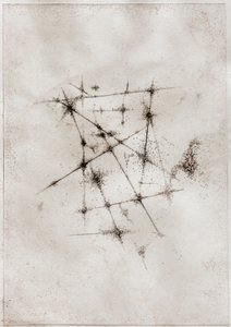 Nebulosa, 2018 (ponta seca sobre papel) de Bella Larsson