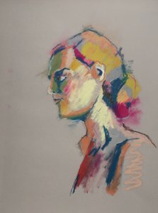 Estudo de cor 9, 2023 (pastel sobre papel)