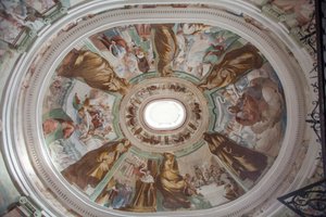 Abóbada com cenas bíblicas de Benedetto Crespi