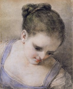 Cabeça de uma menina de Benedetto Luti
