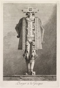Mascarada Grega: Berger à la Grecque Plate 5, 1771.