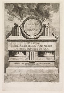 Mascarada Grega: Página de Dedicação, 1771.