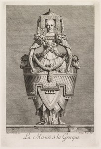 Mascarada Grega: A Noiva na Placa Grega 6, 1771. de Benigno Bossi