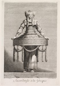 Máscara Grega: Sacerdotisa Grega (ilustração 8)