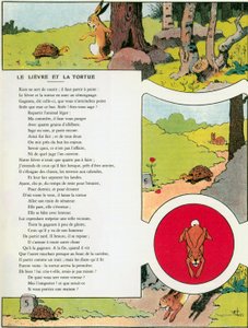 A Lebre e a Tartaruga, ilustração de 