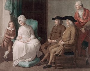 Sr. West e Família por G.S e J.G Facius, impresso em Londres por John Boydell