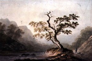 Paisagem com rio e montanhas de Benjamin Barker