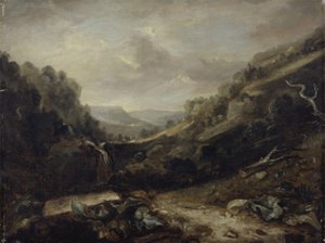 Paisagem de West Country (óleo sobre tela)