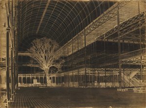 Palácio de Cristal, Hyde Park, Transepto, 1852.