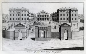 Uma vista do Hospital Foundling, 1756