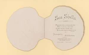 Ilustração para folheto intitulado Sea Shells (cor litho)