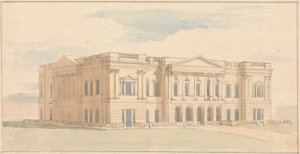 York House, Londres: Perspectiva da Frente Oeste
