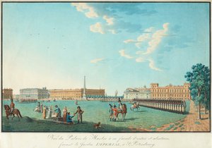 O Palácio de Mármore em São Petersburgo, c. 1800