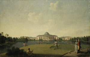 Vista do Palácio Tauride do Jardim, antes de 1797