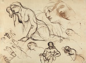 Estudos das figuras da Virgem Maria de Benjamin Robert Haydon