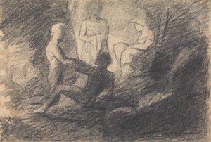 Estudo de Números numa Caverna de Benjamin Robert Haydon