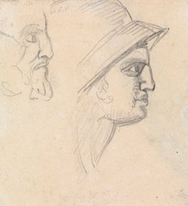Estudo das cabeças masculinas de Benjamin Robert Haydon