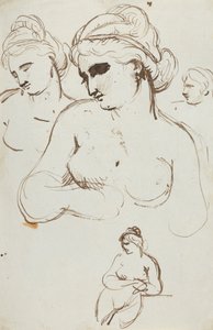 Estudo de Fêmea Nua de Benjamin Robert Haydon