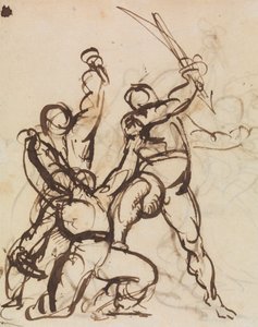 Estudo de uma batalha de Benjamin Robert Haydon