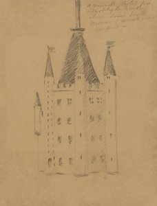 Estudo de um Castelo de Benjamin Robert Haydon