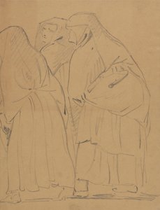 Estudo de um Grupo de Figuras em Pé, Robed de Benjamin Robert Haydon