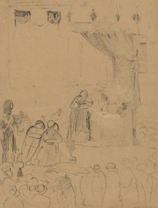Estudo de uma Cena de Cerimónia Religiosa de Benjamin Robert Haydon