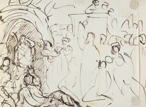 Estudo da Ressurreição de Lázaro de Benjamin Robert Haydon