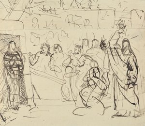Estudo da Ressurreição de Lázaro de Benjamin Robert Haydon