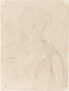 Estudo da Estátua de Diana no Vaticano [verso] de Benjamin Robert Haydon