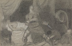 O assassinato de Duncan - Macbeth com os punhais de Benjamin Robert Haydon