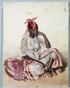 Negresse en figurino (aquarela)