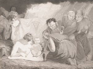 Shakespeare infantil assistido pela natureza e as paixões, 1799.