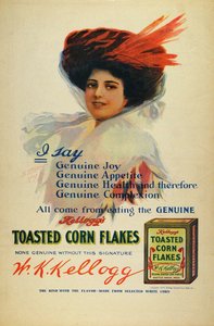 Cartaz para Kelloggs Cornflakes, 1910 de Benjamin Tichtman