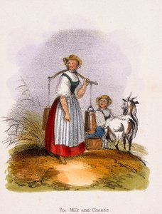 Para leite e queijo, c1845 de Benjamin Waterhouse Hawkins