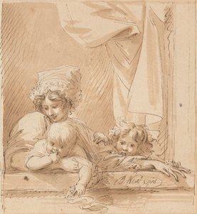 Uma Mãe e Dois Filhos de Benjamin West