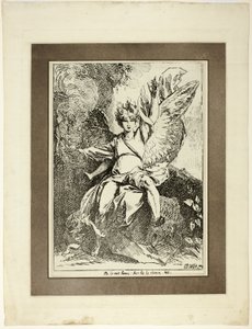 Anjo da Ressurreição, da primeira edição de Espécimes de Poliautografia de Benjamin West
