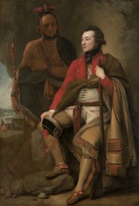 Coronel Guy Johnson e Karonghyontye (Capitão David Hill) de Benjamin West
