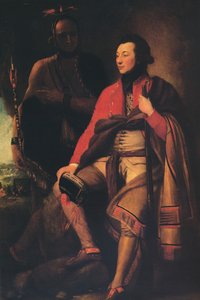 Coronel Guy Johnson e Karonghyontye Capitão David Hill, 1776 de Benjamin West