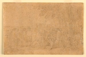 Desenho, Esboço para "Tratado de Penn", 1772 de Benjamin West