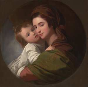 A Esposa do Artista Elizabeth e o seu Filho Raphael de Benjamin West